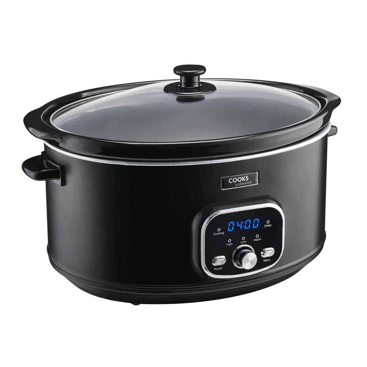 Cooks Professional Digital Slow Cooker, 6.5L, 2 Heat Settings plus Keep  Warm Function