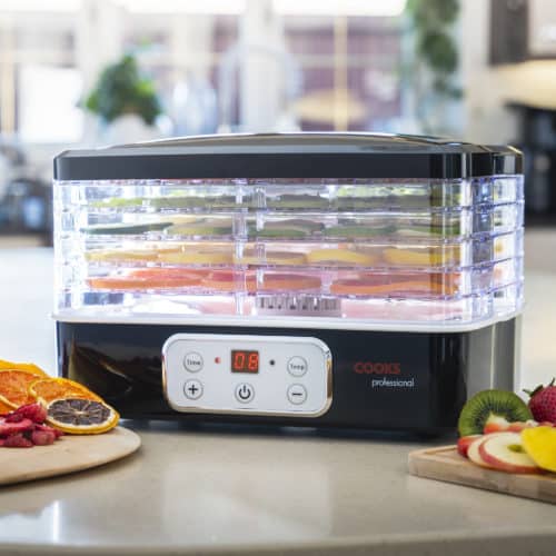 Cooks Professional Digital Food Dehydrator | 5-Tier | 240W | Programable Temperature Control and Timer