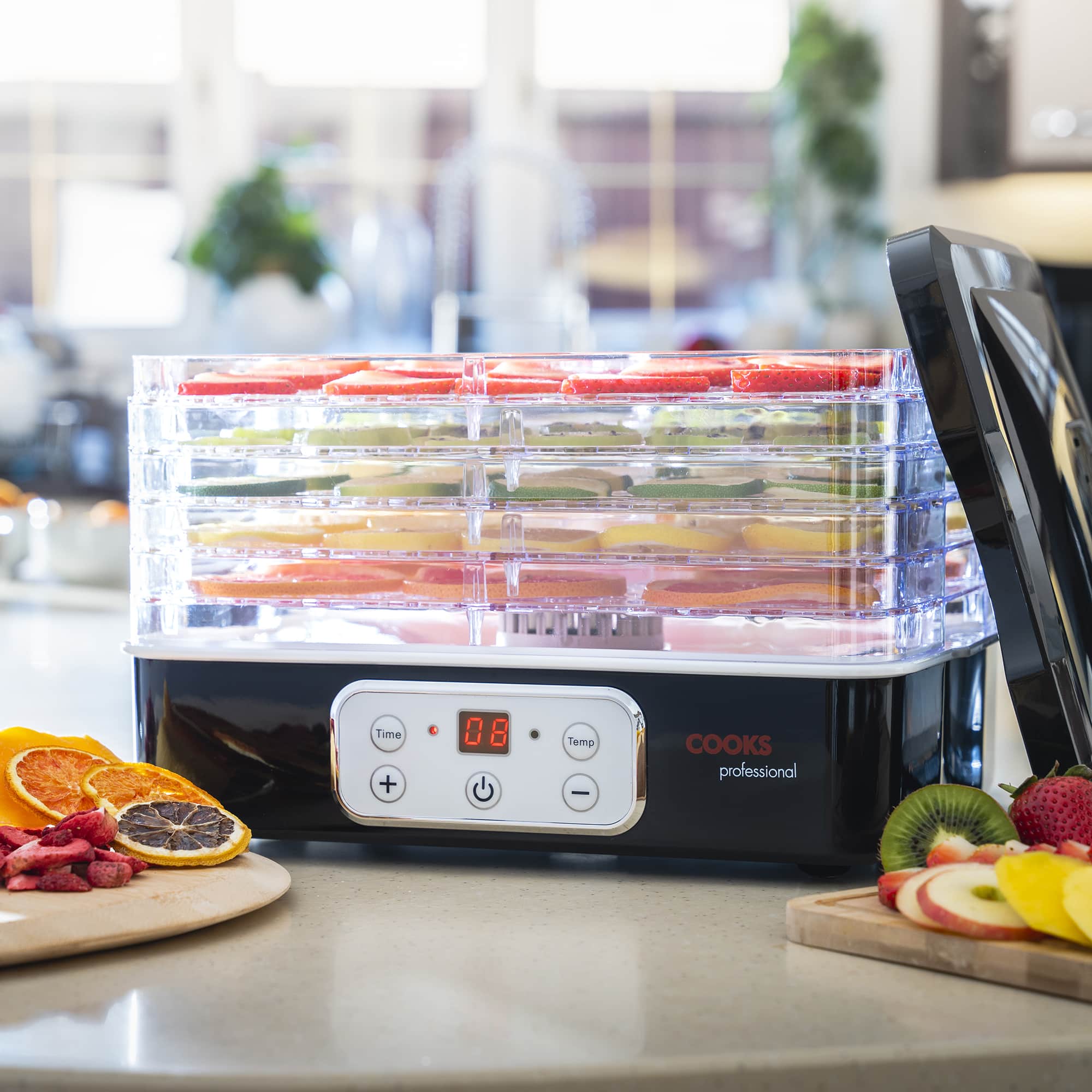 5 Tier Food Dehydrator with Adjustable Temperature Controls