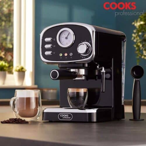 Cooks Professional 15-Bar Retro Coffee Machine