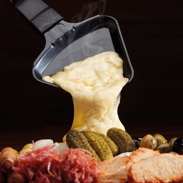 Cooks Professional Raclette Grill Stone Metal Non Stick Cooking Plates 8 person Variable Temperature Control