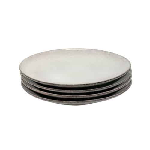 Cooks Professional Nordic Stoneware Dinner Set 12 Piece Reactive Glaze Grey Cooks Professional