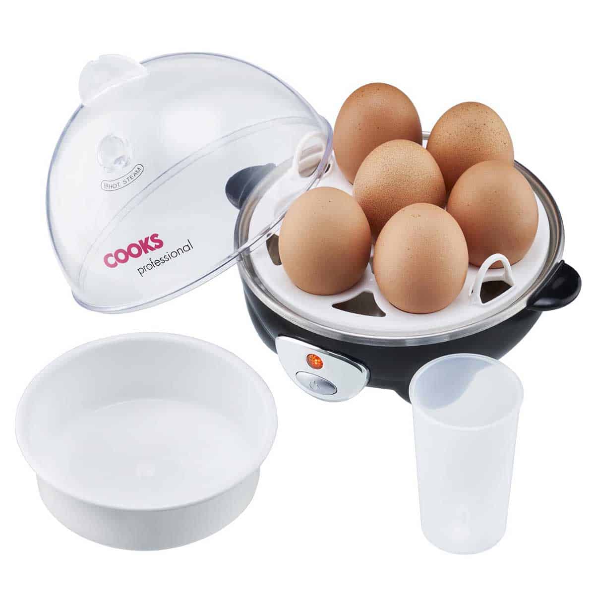 Cooks Professional - Multi-functional Electric Egg Boiler Poacher 🥚 🍳  Cooking perfect eggs every time is easy with this versatile egg boiler and  poacher by Cooks Professional. Step back from the hob