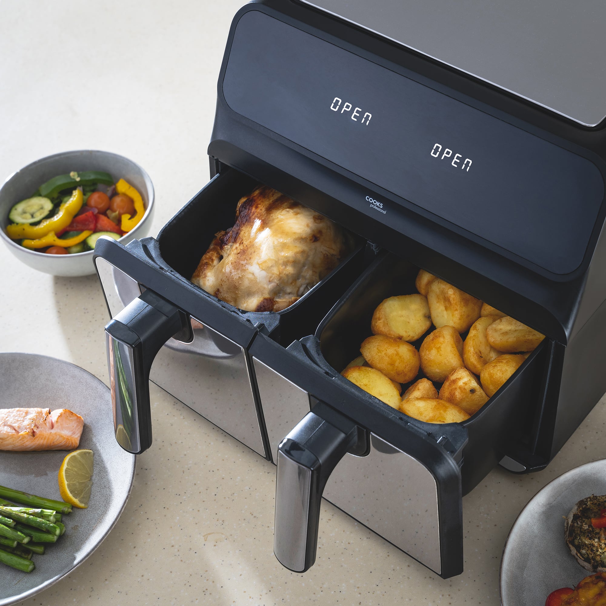 Pifco Dual Air Fryer 8l