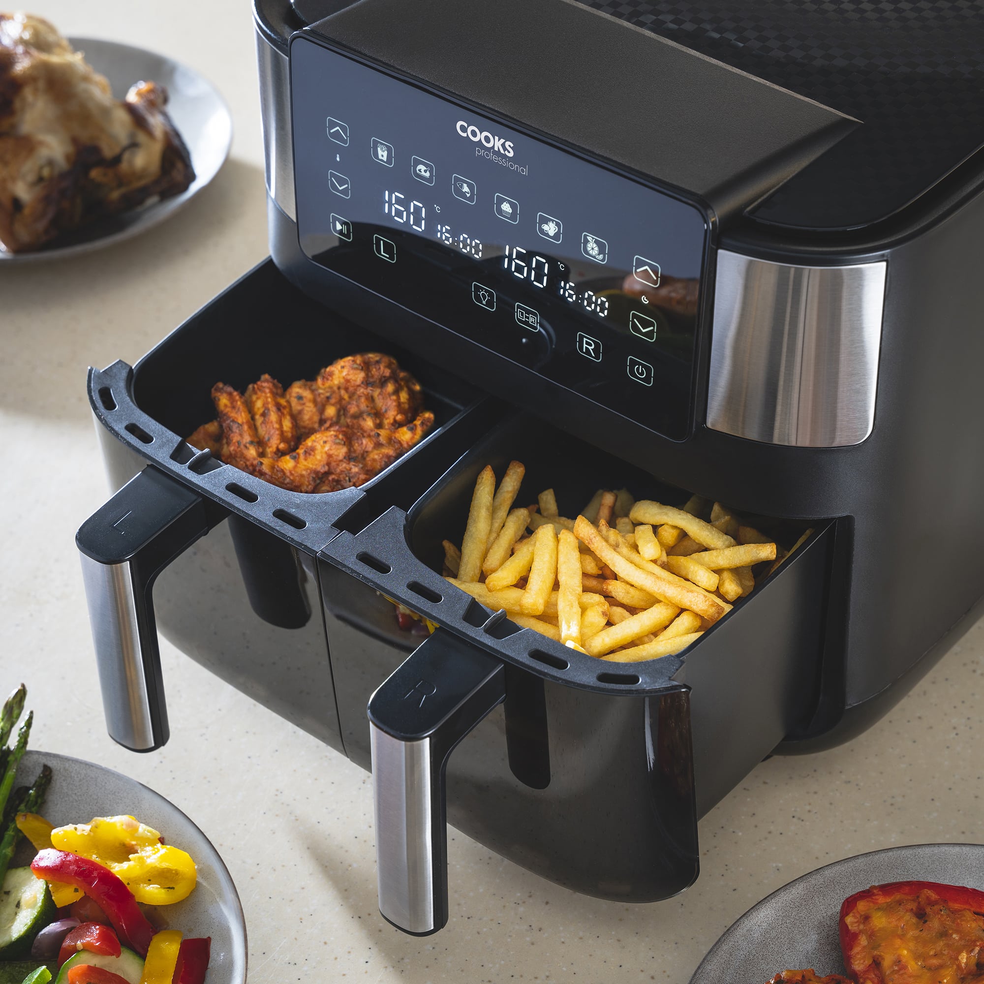 Dual drawer air fryer • Compare & see prices now »